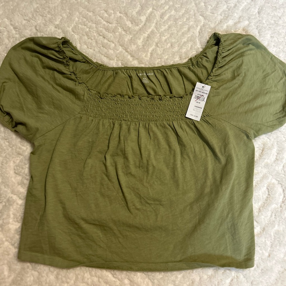 Olive Green Women's Top